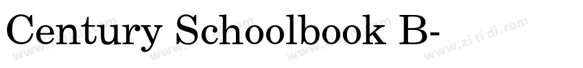 Century Schoolbook B字体转换
